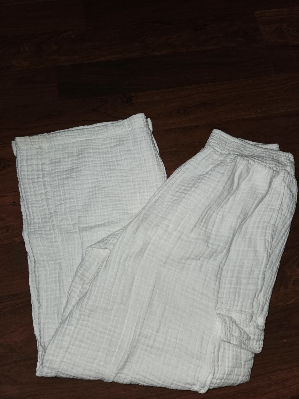 Aerie Gauzy Baggy Cargo Cotton Pants